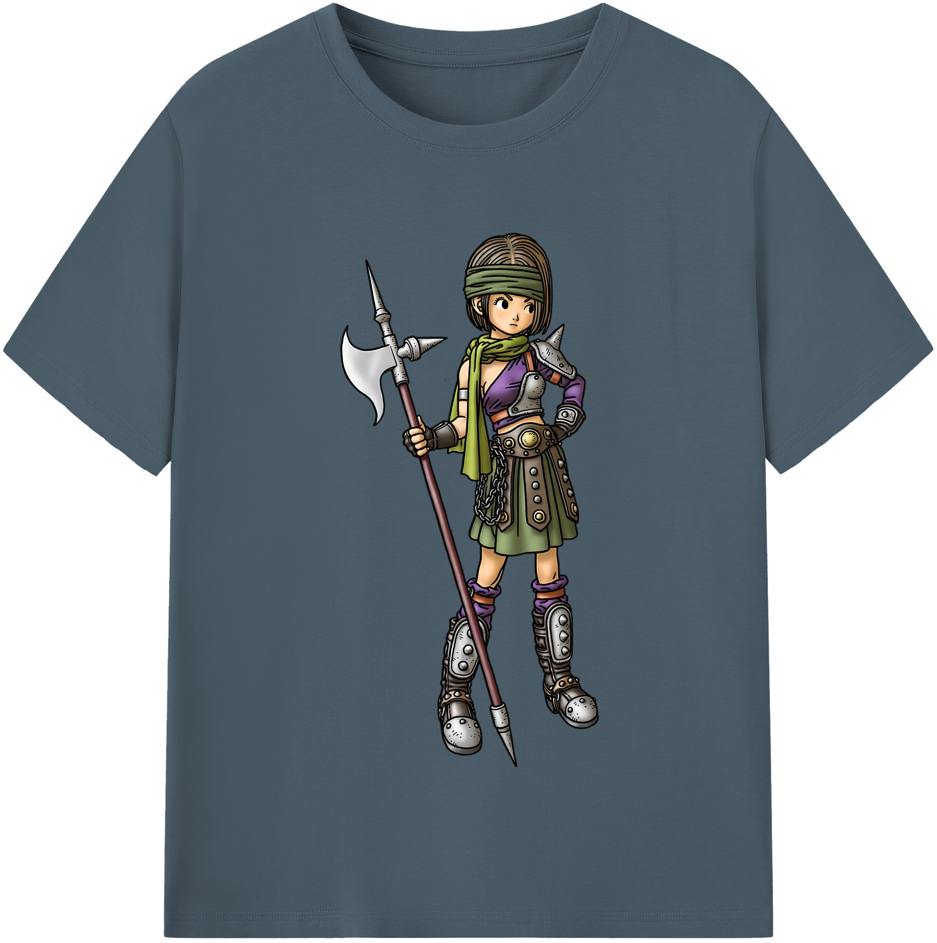 （画像用） ドラゴンクエスト Doragon Kuesuto Dragon Quest 綿100％半袖Tシャツ（フロントプリント）